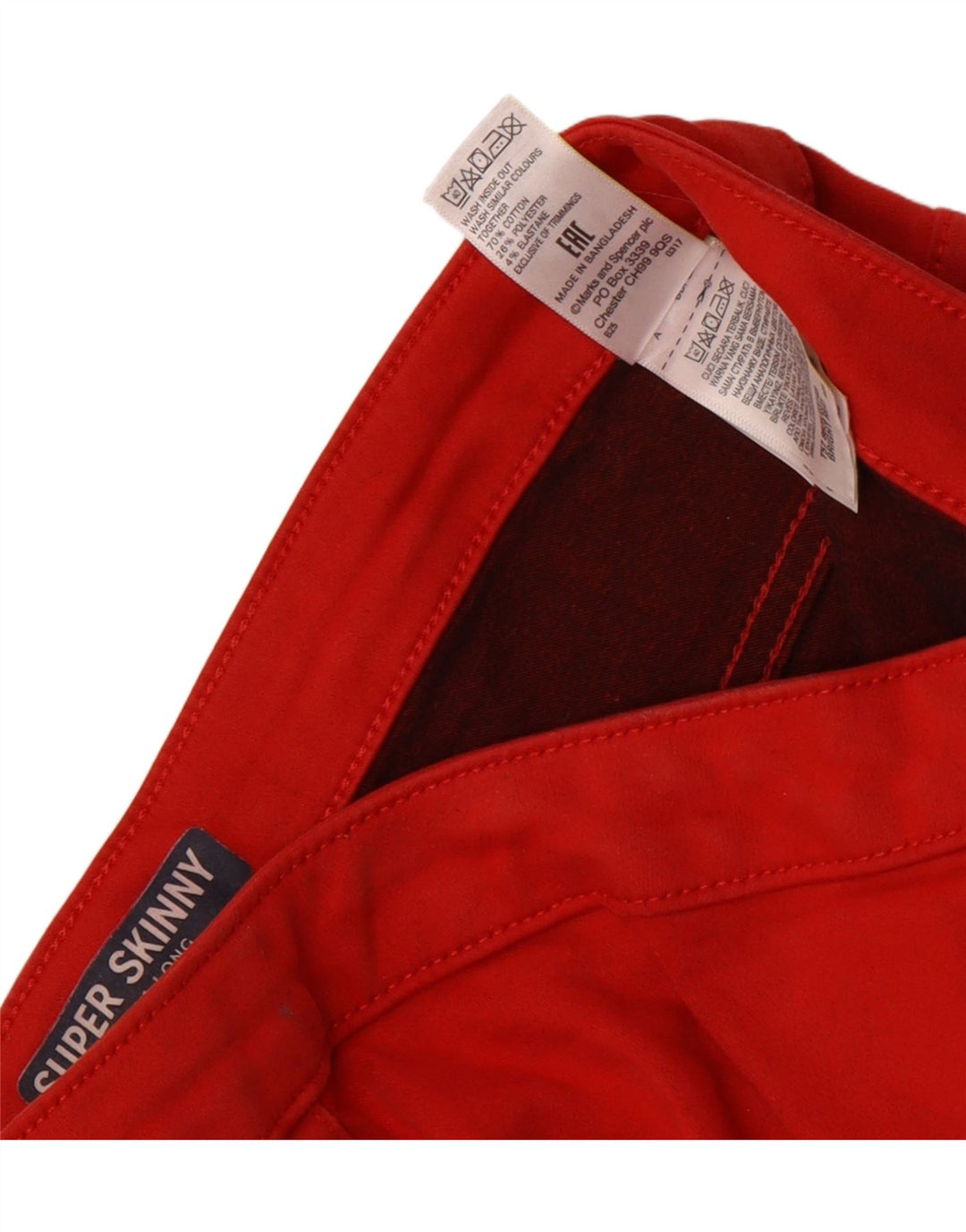 Marks & Spencer Casual Bukser til kvinder UK 14 Medium W30 L31 Rød
