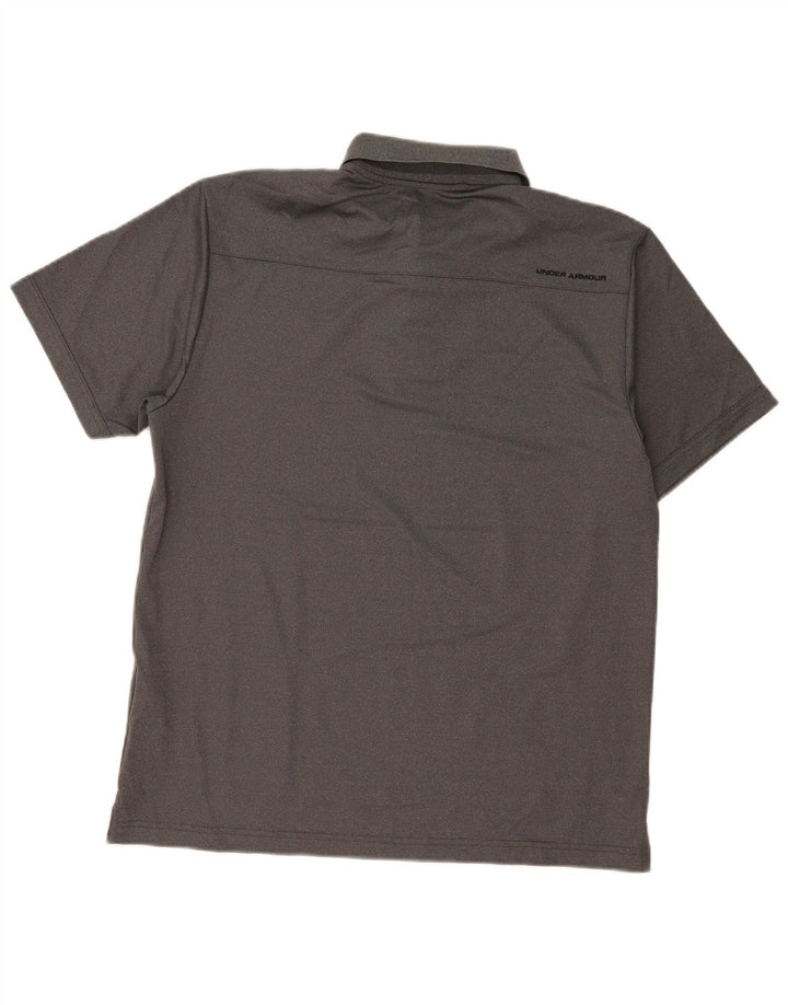 Under Armour Herre Heat Gear Polo Shirt Large Grå Polyester