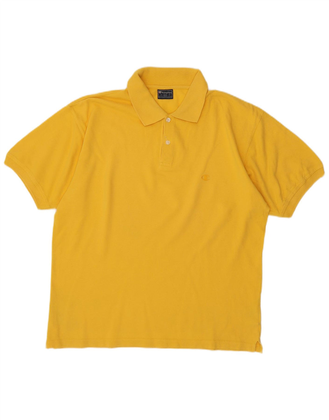 CHAMPION Poloshirt til mænd Stor gul bomuld
