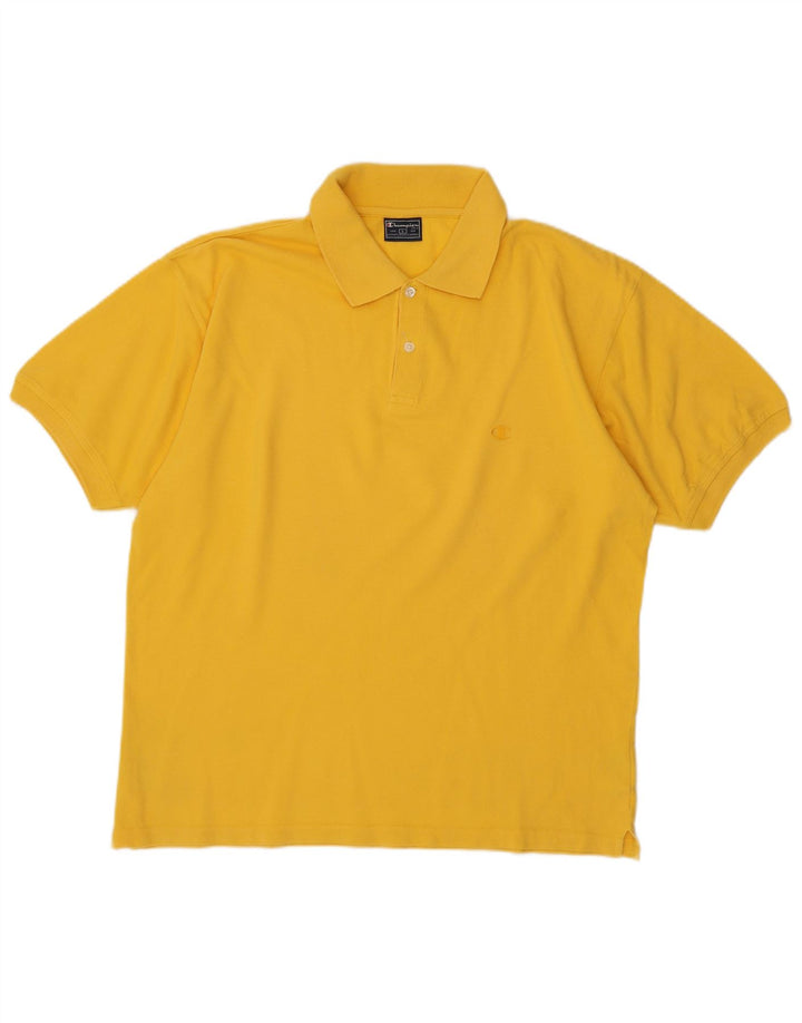 CHAMPION Poloshirt til mænd Stor gul bomuld
