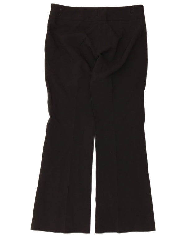 Zara Dame Flare Casual Bukser EU 38 Small W28 L29 Sort Polyester