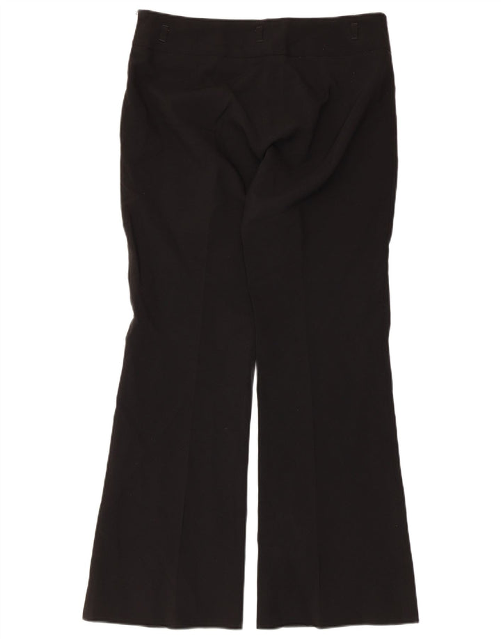 Zara Dame Flare Casual Bukser EU 38 Small W28 L29 Sort Polyester