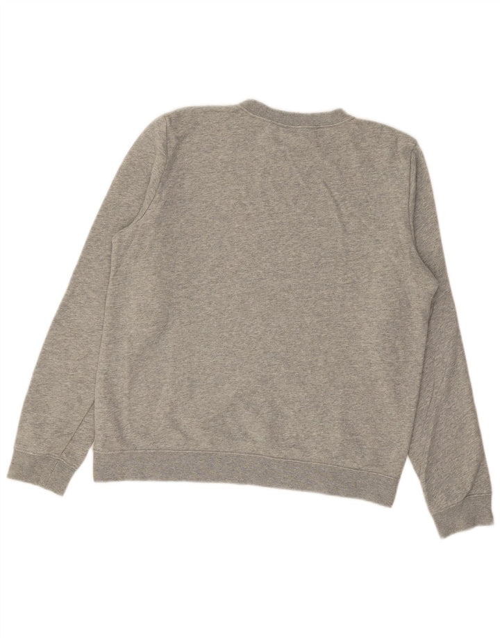 NIKE Sweatshirt til mænd, lille grå bomuld