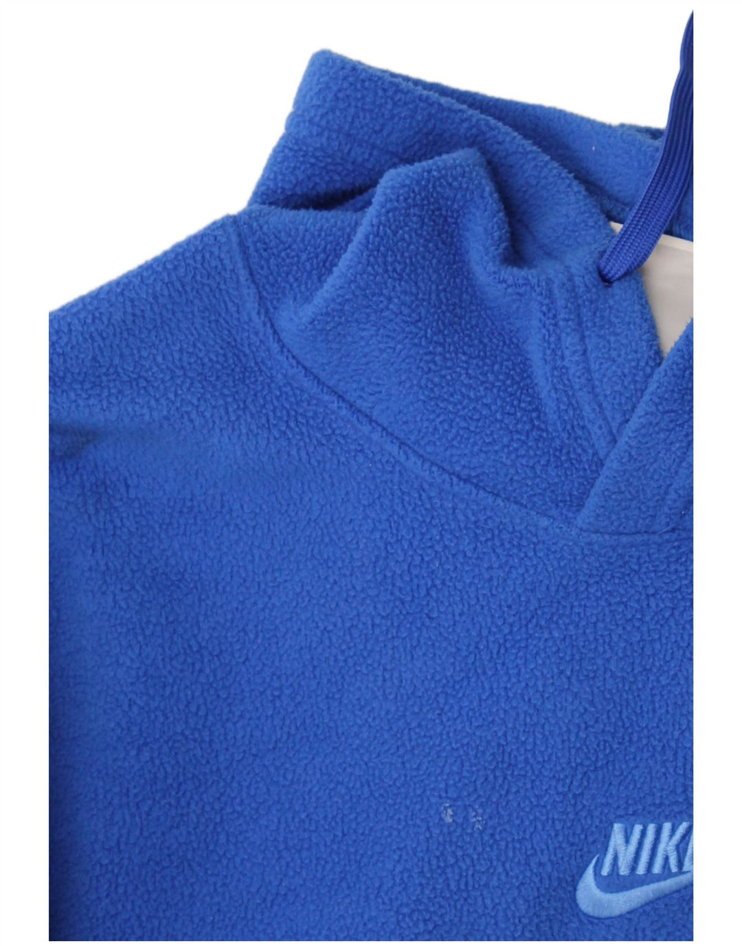 Nike fleecetrøje med hætte til mænd XS Blå polyester