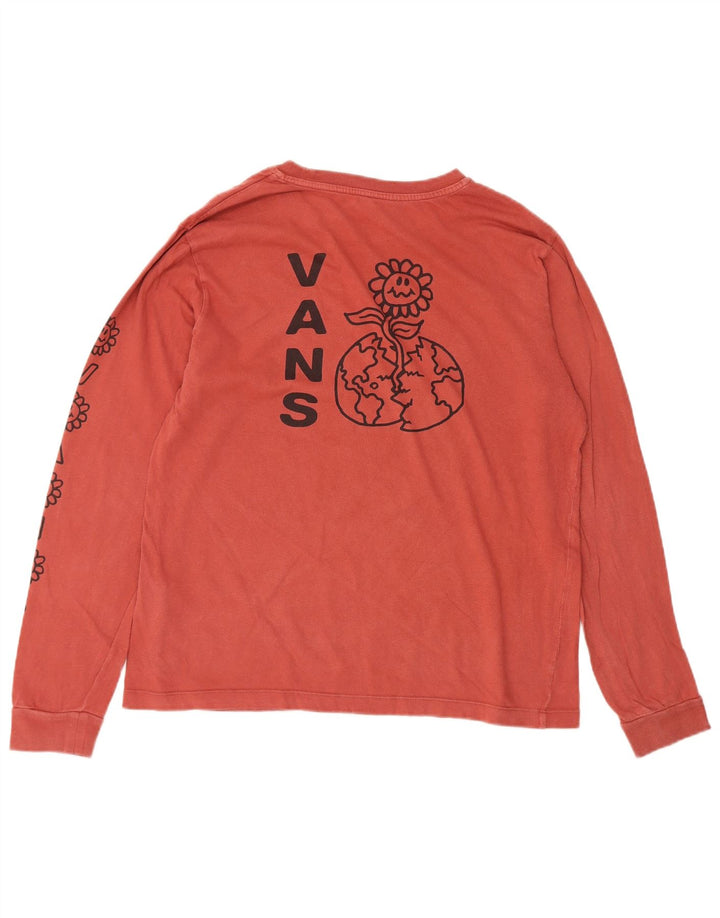 Vans Herre Grafisk Top Langærmet Stor Rød Bomuld