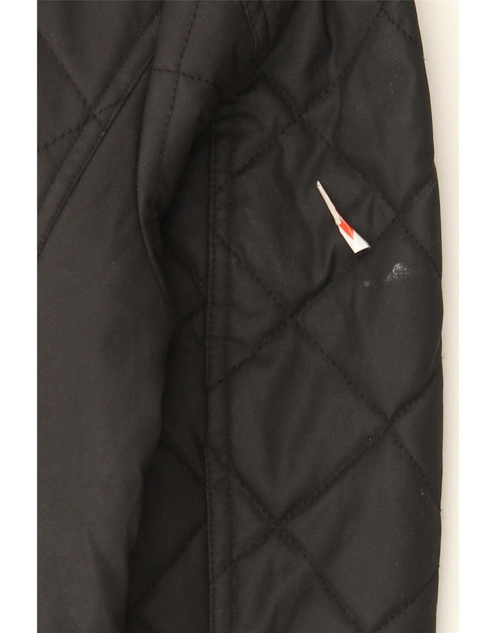 U.S. Polo Assn. Herre quiltet jakke UK 38 Medium Sort Bomuld