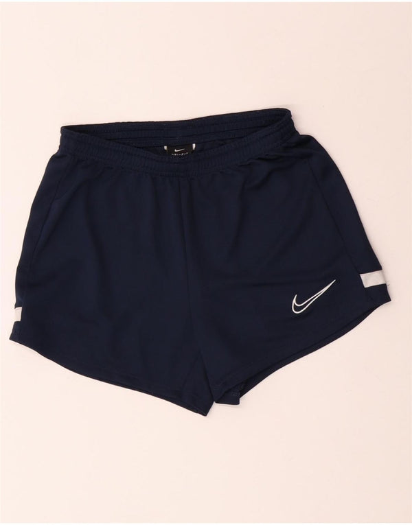 NIKE Dri Fit sportsshorts til kvinder UK 4 XS marineblå