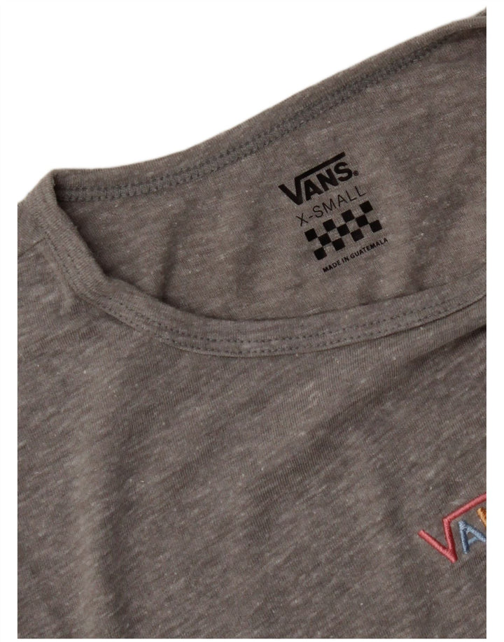 VANS Dame T-Shirt Top UK 4 XS Grå Flecked