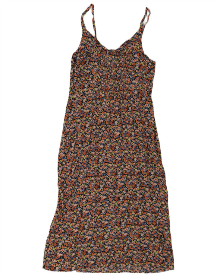 Oasis Womens Slip Dress UK 12 Medium Multicolored Floral Viscose