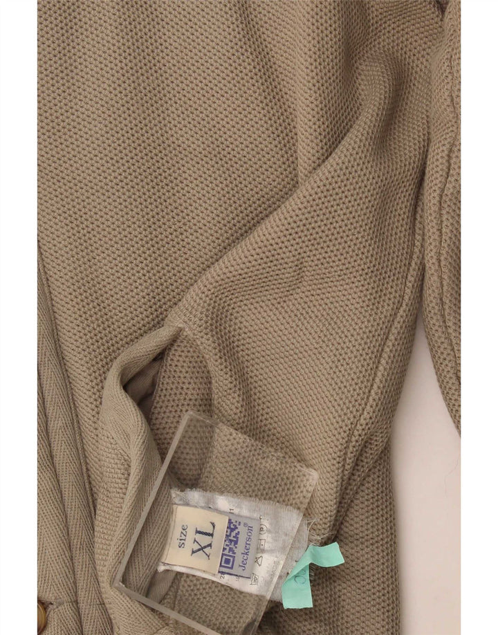 Jeckerson Herre træningsdragt Topjakke XL Beige Bomuld