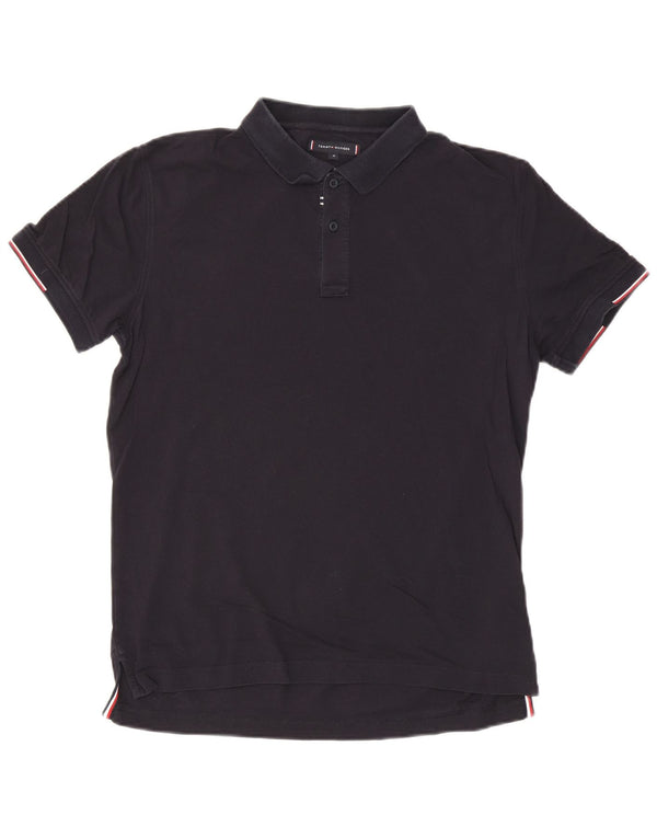 Tommy Hilfiger Herre Regular Fit Polo Shirt Medium Navy Blue Bomuld