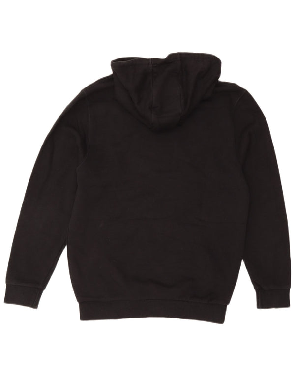Ellesse Womens Grafisk Oversized Hoodie Jumper UK 10 Small Black Bomuld