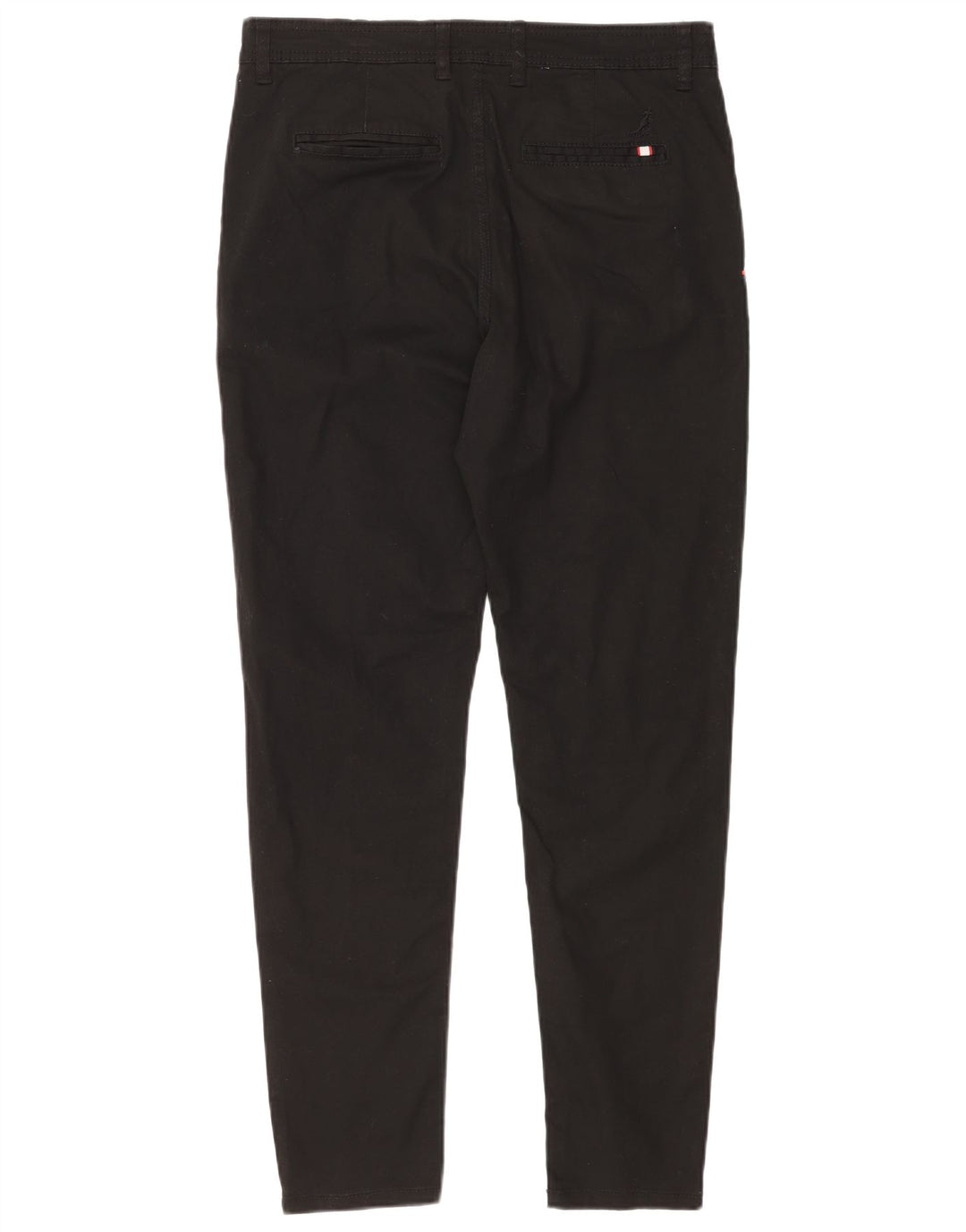 Kangol Herre Slim Chino Bukser W32 L30 Sort Bomuld