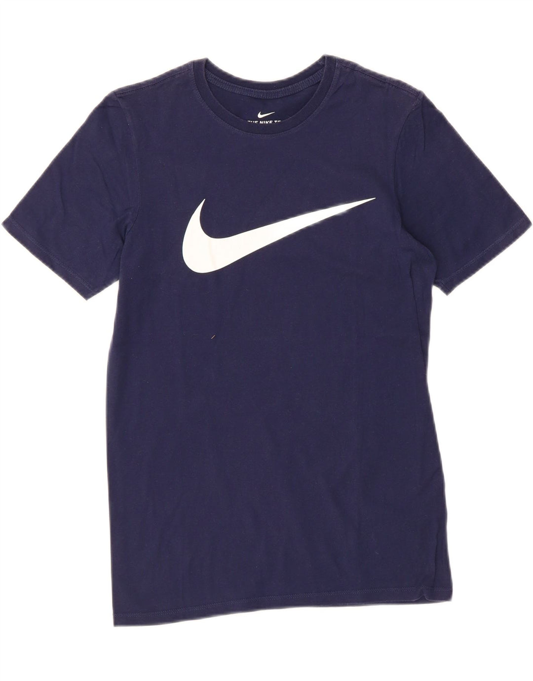 NIKE Mens Athletic Cut Graphic T-Shirt Top XS Navy Blue Vintage Nike and Second-Hand Nike from Messina Hembry 