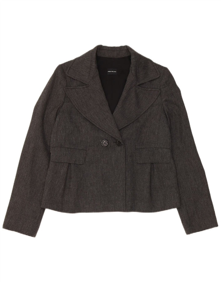 Penny Black Dame Dobbeltradet Blazer Jacket UK 12 Medium Grey