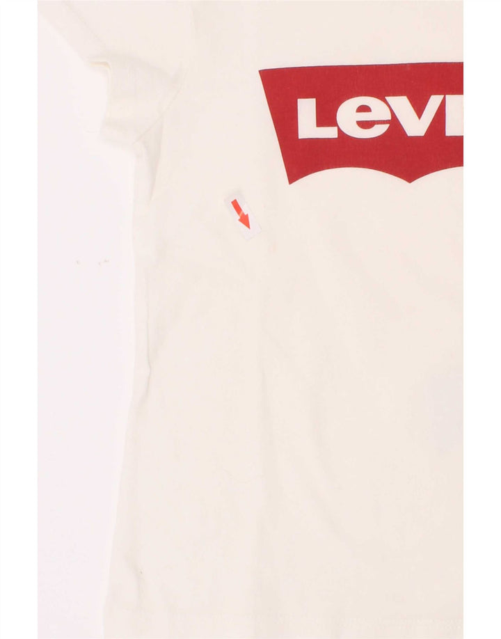 Levi's Boys Grafisk T-Shirt Top 4-5 år Hvid Bomuld