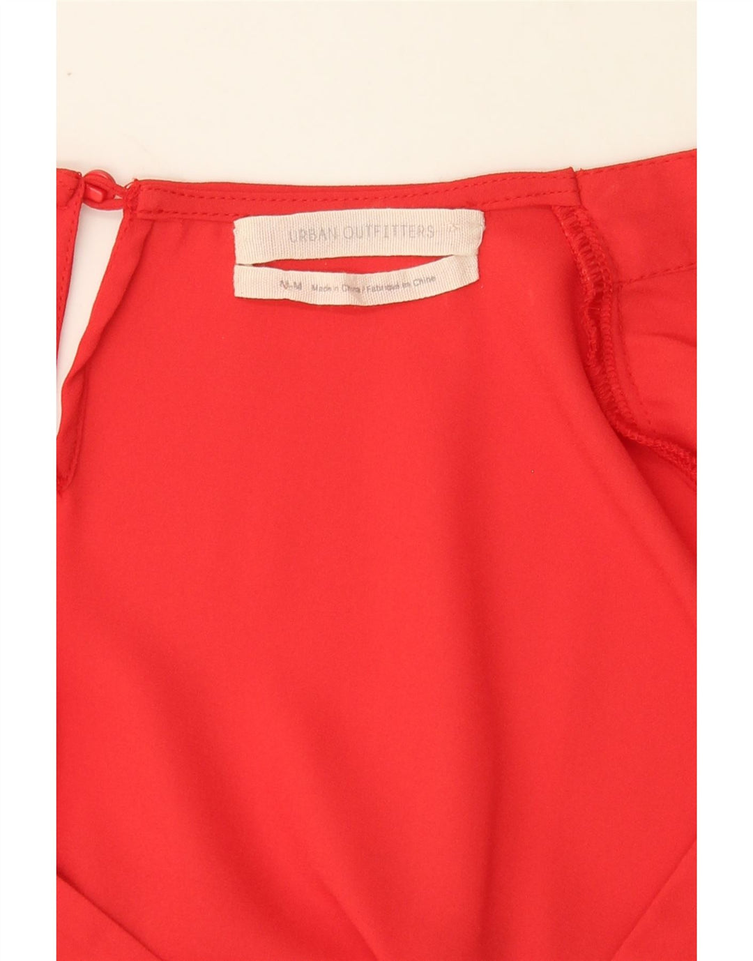 URBAN OUTFITTERS Womens Front Tie Playsuit UK 14 Medium Red Vintage Urban Outfitters and Second-Hand Urban Outfitters from Messina Hembry 