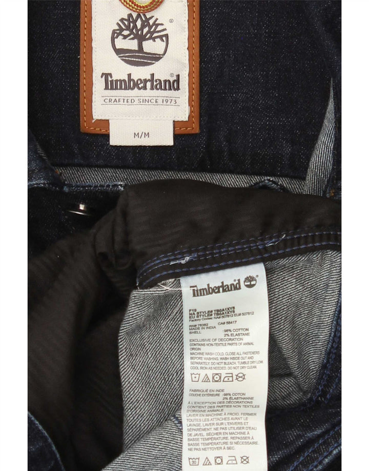 Timberland Herre denimjakke UK 38 Mellem marineblå bomuld