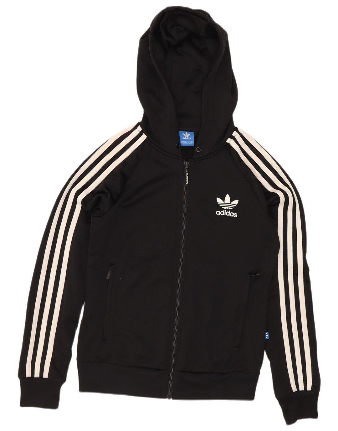 Adidas Dame Hættetrøje Sweater UK 8 Small Black Polyester