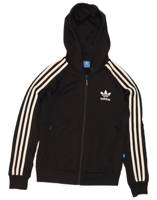 Adidas Dame Hættetrøje Sweater UK 8 Small Black Polyester
