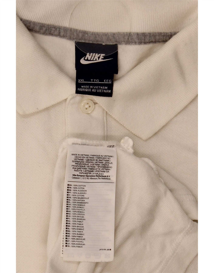Nike poloskjorte til mænd 2XL hvid bomuld