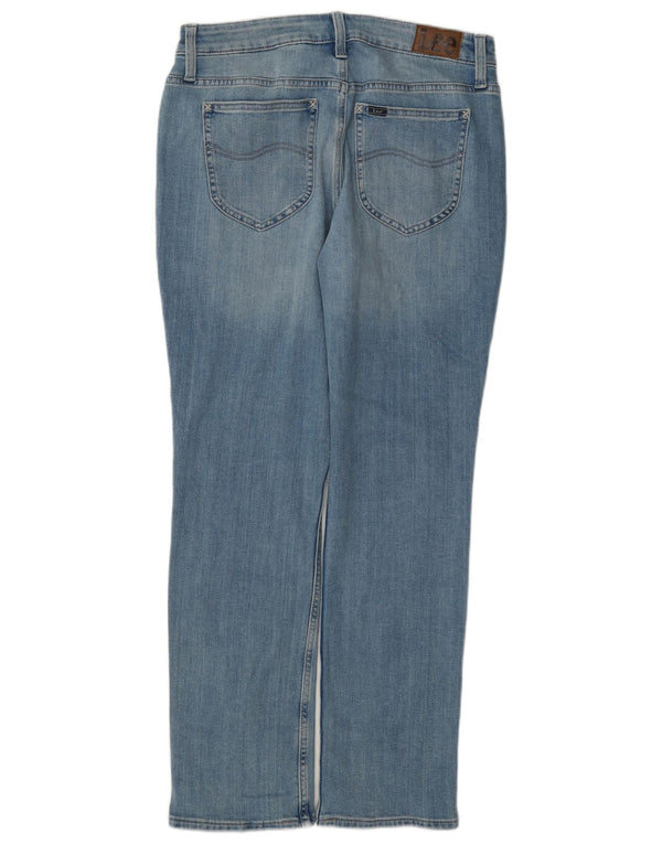 Lee Mens Mid Rise Regular Fit Straight Jeans W29 L31 Blå Bomuld