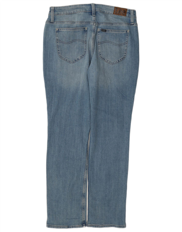 Lee Mens Mid Rise Regular Fit Straight Jeans W29 L31 Blå Bomuld