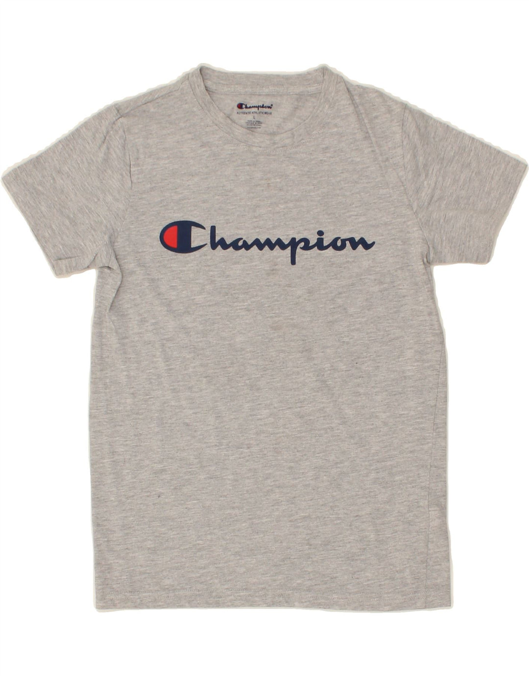 CHAMPION Boys Graphic T-Shirt Top 9-10 Years Large Grey Cotton Vintage Champion and Second-Hand Champion from Messina Hembry 