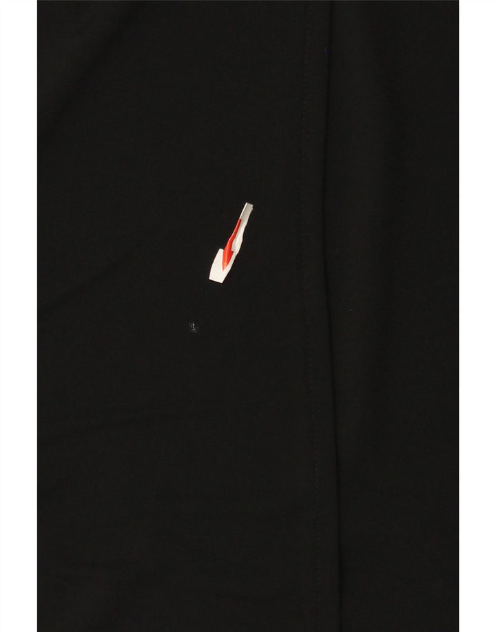 Marks & Spencer Dame 3/4-ærmet A-line kjole UK 12 Medium Sort Viscose