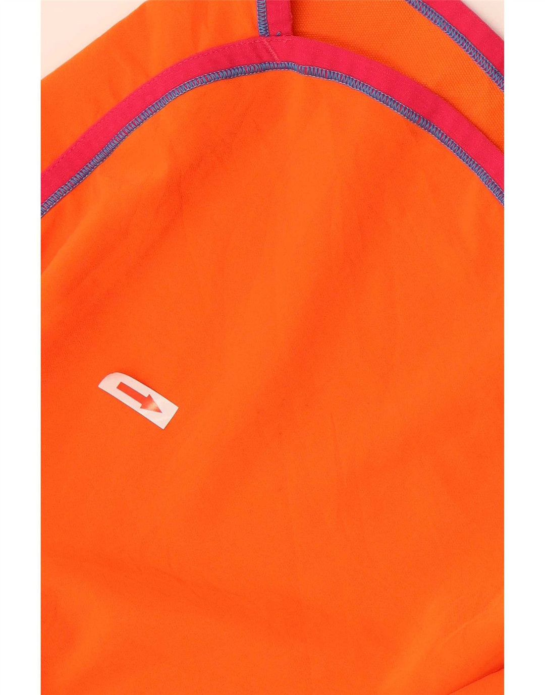 Under Armour Dame Sports Shorts UK 8 Small Orange Stribet Polyester