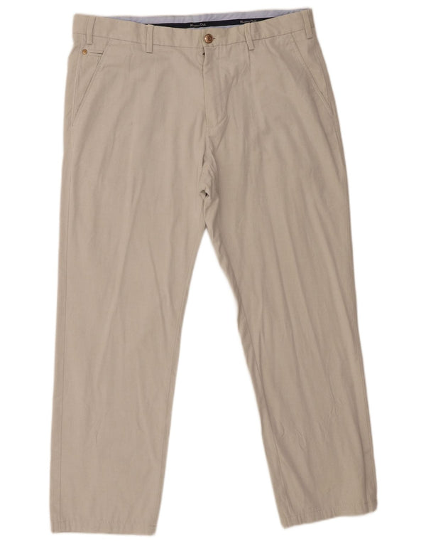 Massimo Dutti Herre Lige Chinobukser EU 44 Large W34 L27 Grå