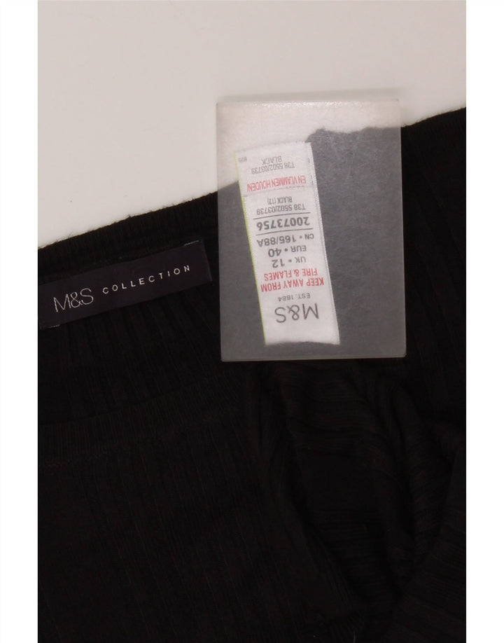 Marks & Spencer Dame sweater med rund hals DK 12 Medium Sort