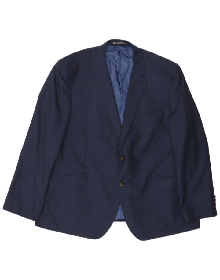 MARKS & SPENCER Herre 2-knaps blazerjakke UK 50 3XL Navyblå polyester