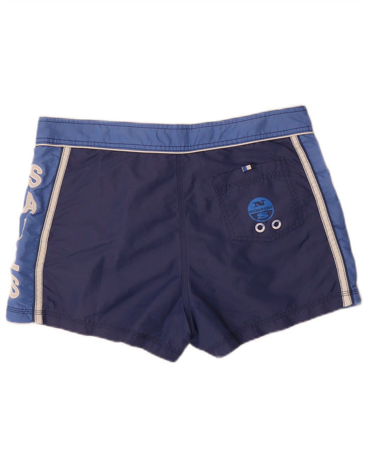 North Sails Herre grafiske svømmeshorts Medium Navy Blue Colourblock Nylon