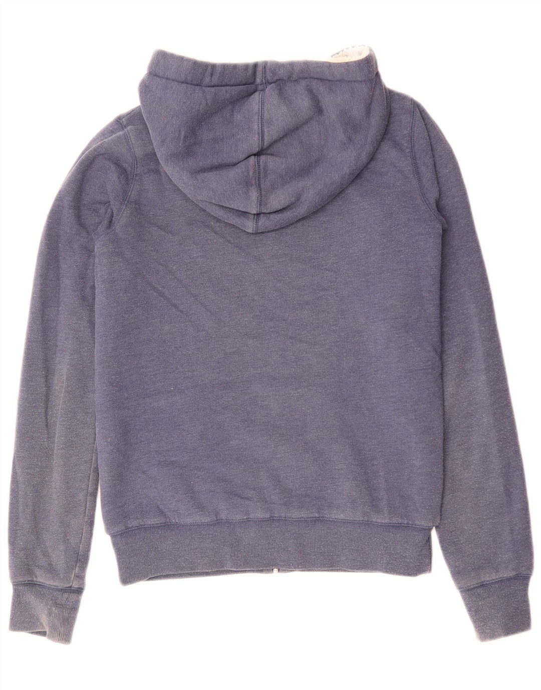 ANIMAL Dame grafisk hættetrøje sweater UK 8 Small Navy Blue