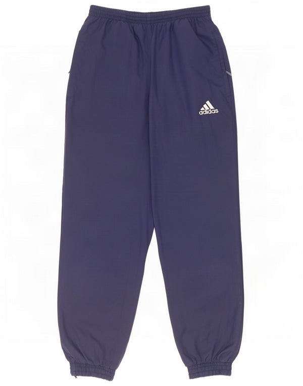 Adidas Drenge Træningsdragt Bukser Joggers 13-14 år Navy Blue Colourblock