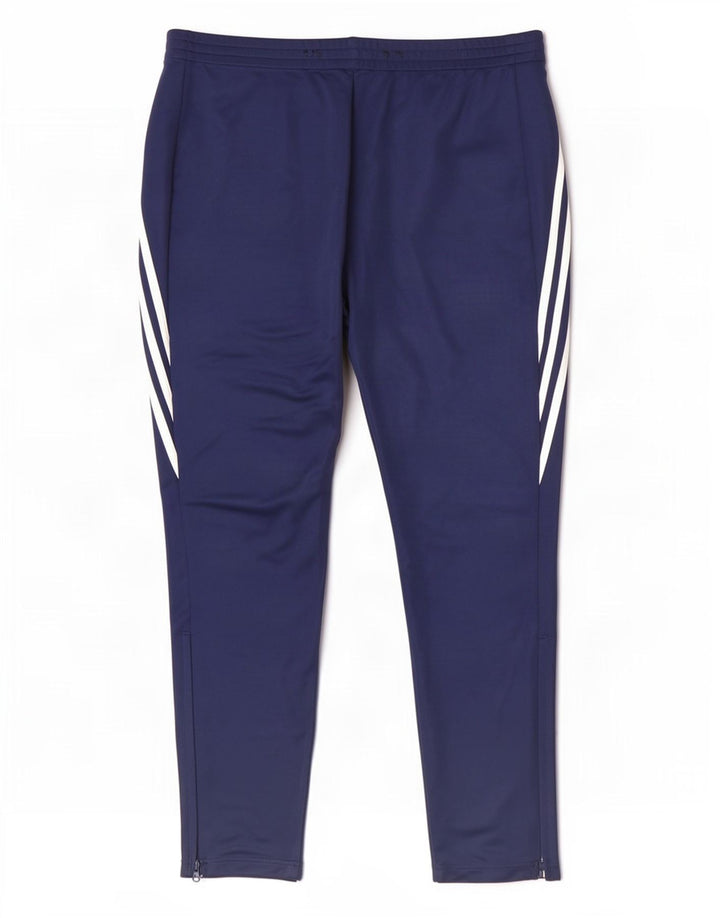 Adidas Herre Climalite træningsdragt bukser 2XL marineblå polyester