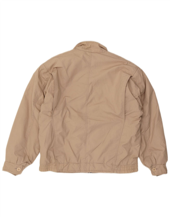 LONDON FOG Bomberjakke med hætte til mænd UK 38 Medium Beige Polyester