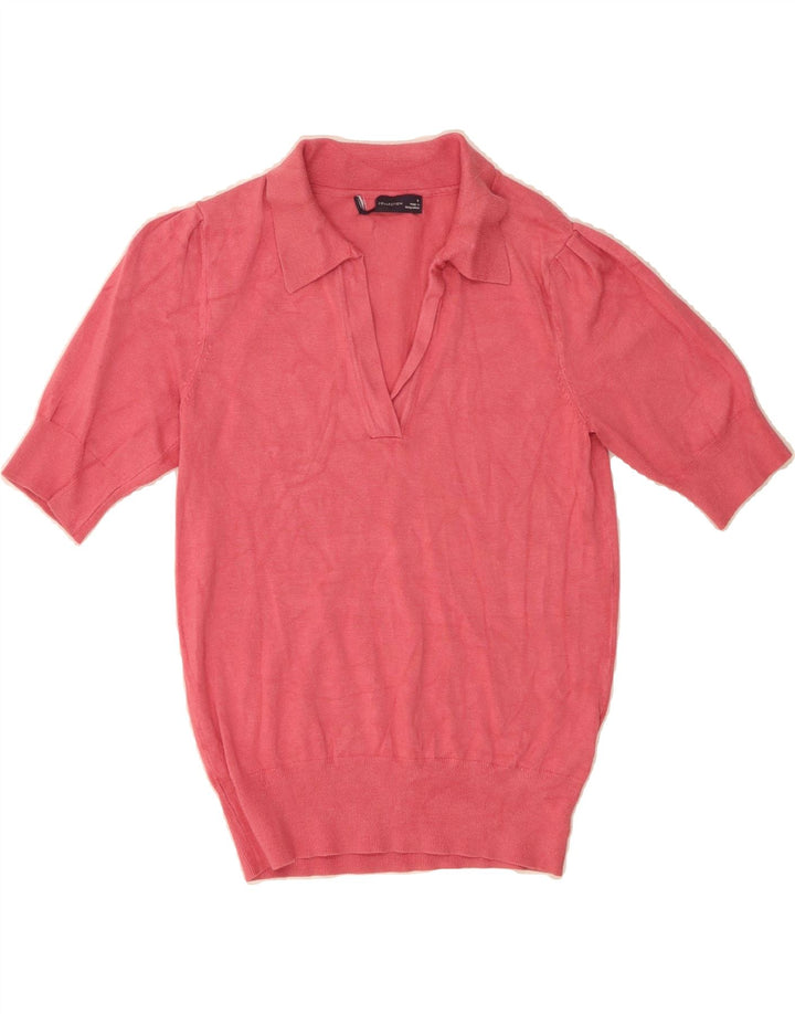VINTAGE Womens Blouse Top UK 8 Small Pink Vintage Vintage and Second-Hand Vintage from Messina Hembry 
