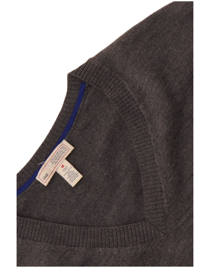 Gap Herre V-hals sweater Medium Grey Flecked Merino Wool