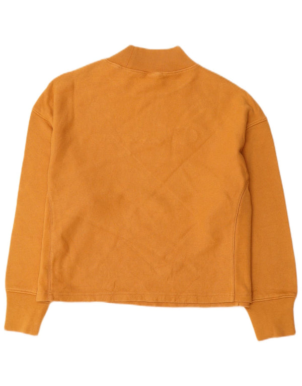 Champion Dame Grafisk Oversized Sweatshirt Jumper UK 10 Lille Gul