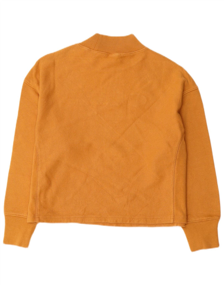 Champion Dame Grafisk Oversized Sweatshirt Jumper UK 10 Lille Gul