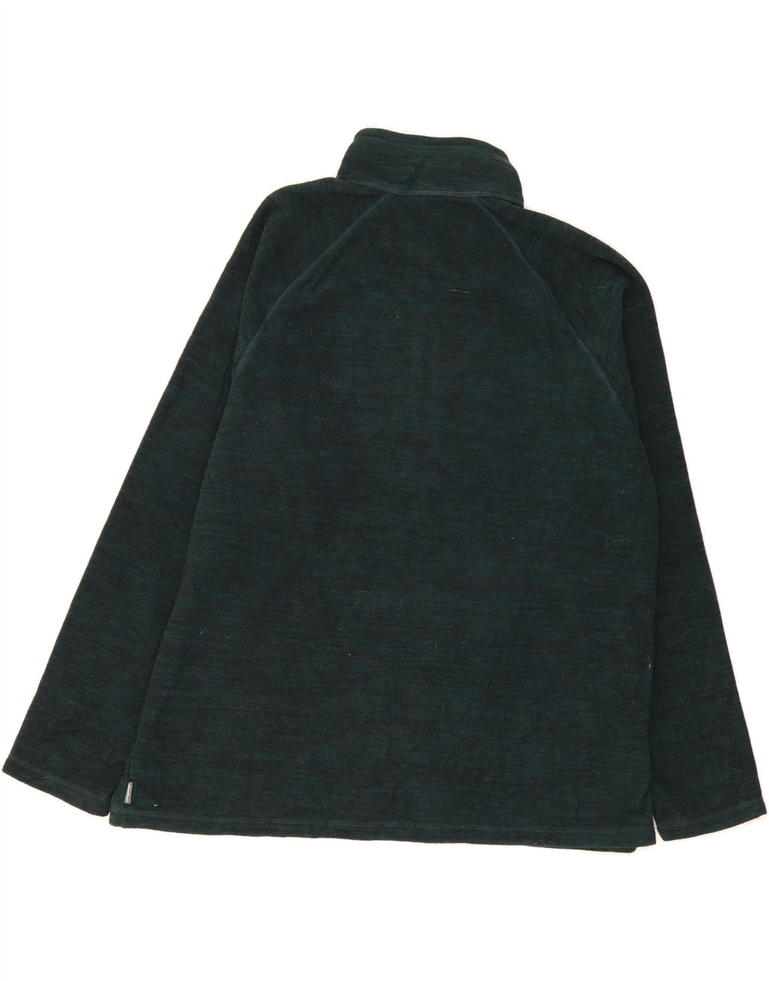 EDDIE BAUER Mens Zip Neck Fleece Jumper 2XL Green Flecked Polyester Vintage Eddie Bauer and Second-Hand Eddie Bauer from Messina Hembry 