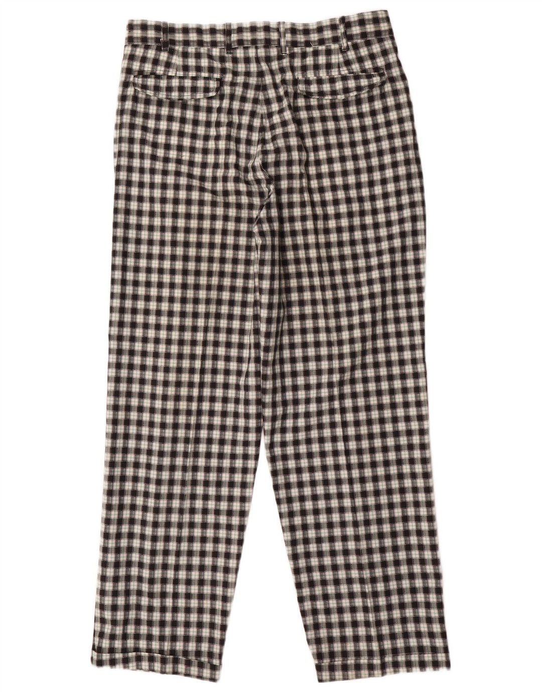 Ciao Herre Pegged Chino Bukser IT 52 XL W34 L31 Sort Gingham Polyester