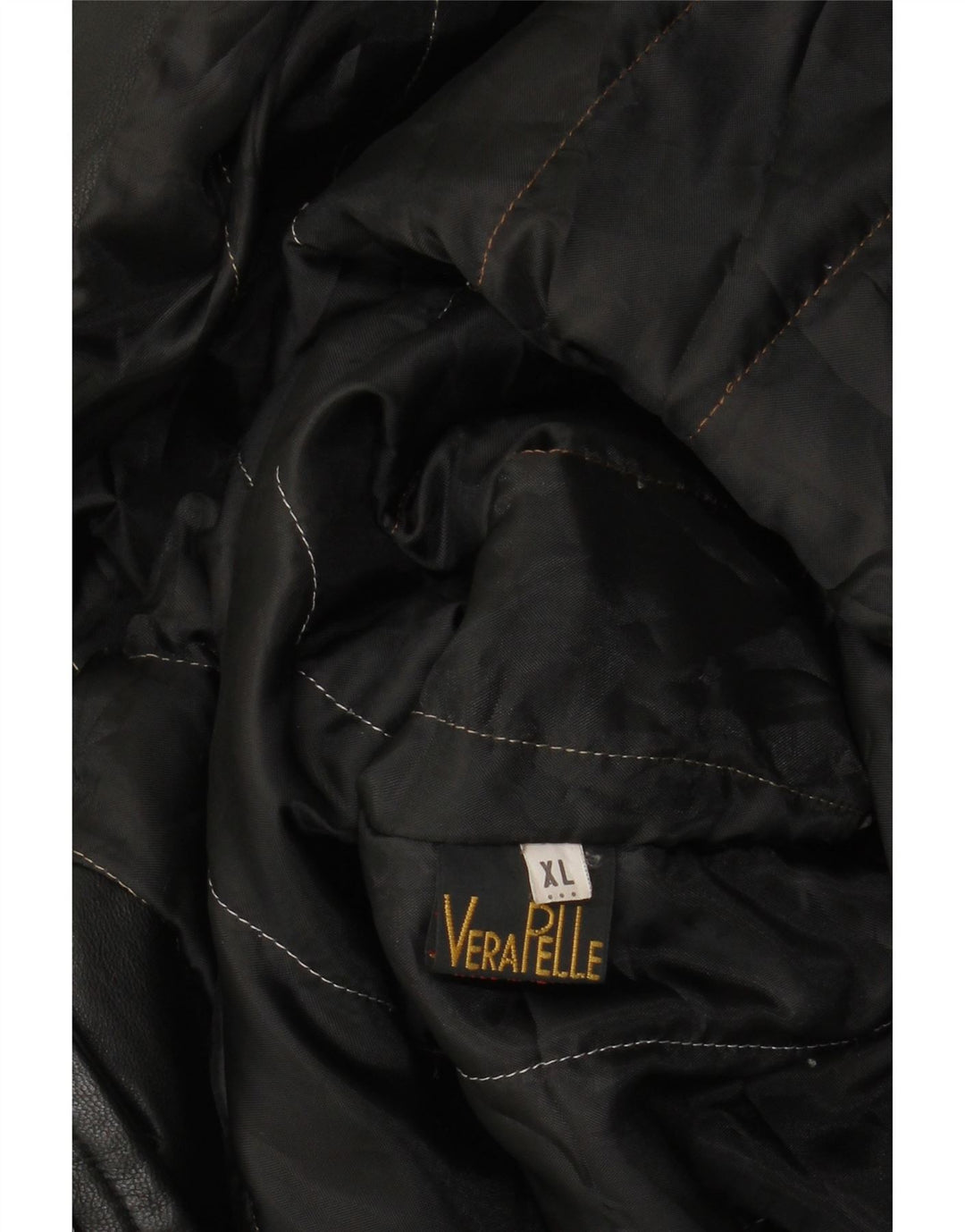 VINTAGE Mens Leather Coat UK 42 XL Black Leather Vintage Vintage and Second-Hand Vintage from Messina Hembry 