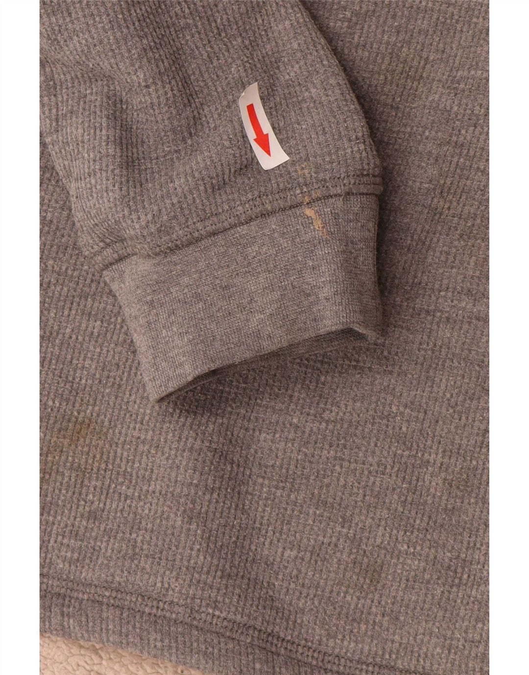 Lee Herre Button Neck Sweatshirt Jumper lille grå bomuld