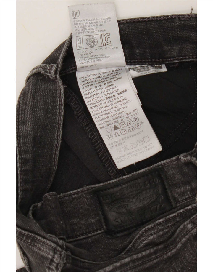 Levi's Dame 710 Super Skinny Jeans W26 L30 Grå Bomuld