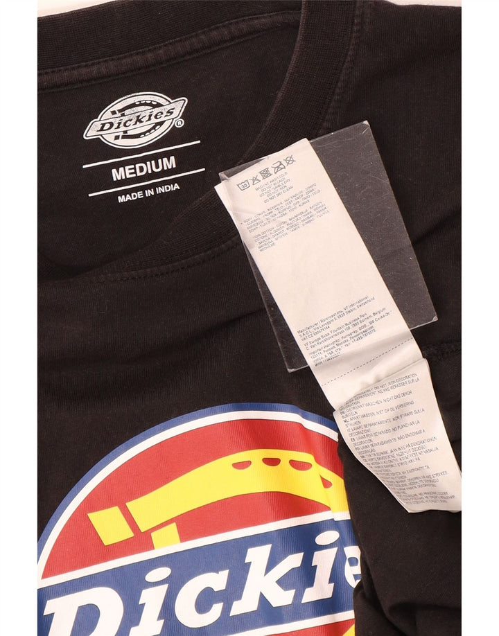 Dickies Herre Grafisk T-Shirt Top Medium Sort Bomuld