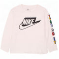 Nike drenge grafisk top langærmet 4-5 år lille hvid