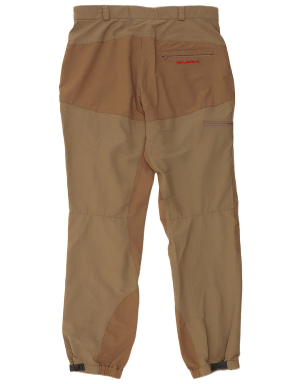 Mammut Joggers til mænd Cargo Bukser W34 L33 Beige Colourblock Nylon
